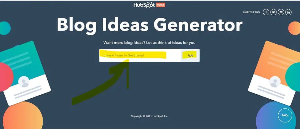 free blog ideas generator 2022