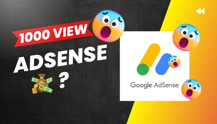How much does AdSense pay per 1,000 views?