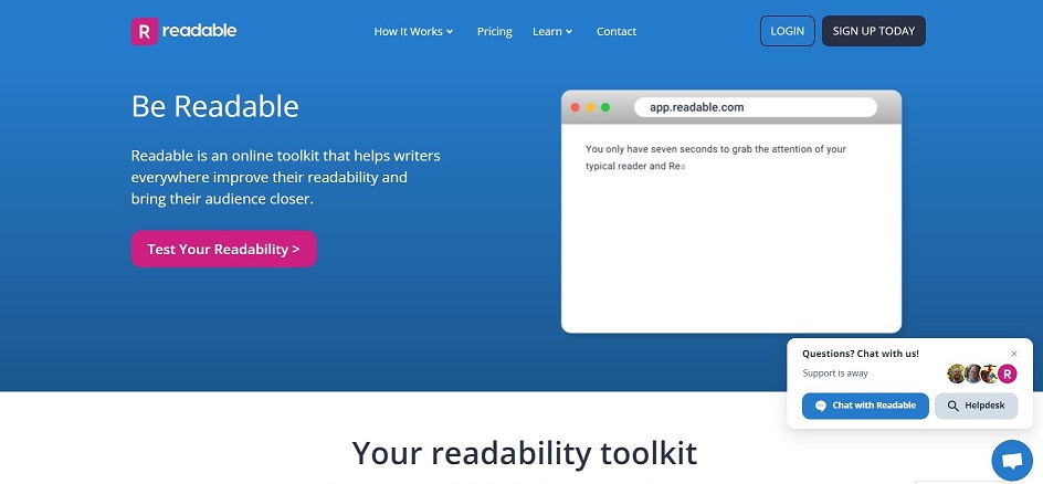 Readable: The Great Accessibility Checker Best UX Writing Tools For UX Writers in 2023