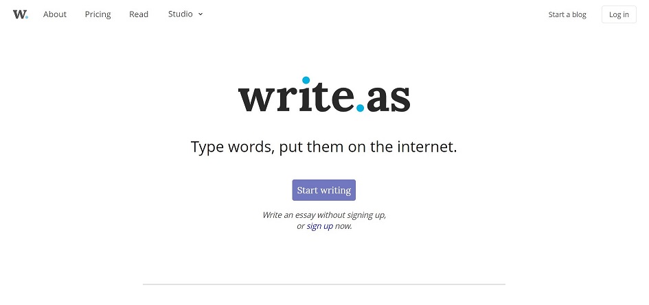 write.as review 15 Best Anonymous Blogging Platforms in 2024 2025