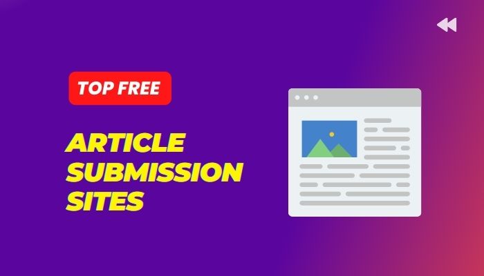 Free Article Submission Sites List