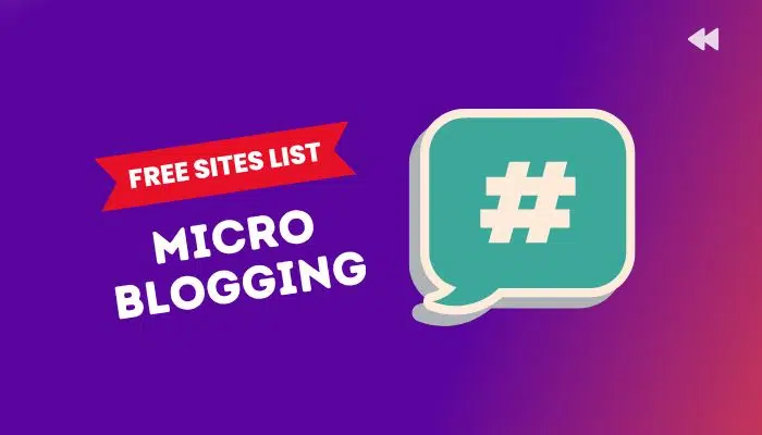 50+ Free Micro Blogging Sites List