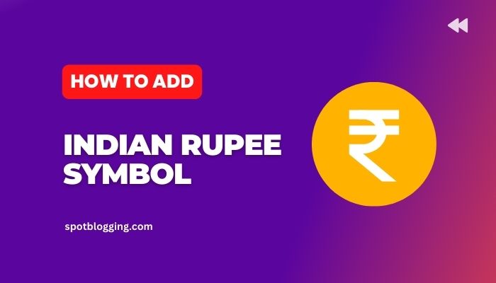 How To Add Indian Rupee Symbol In WordPress